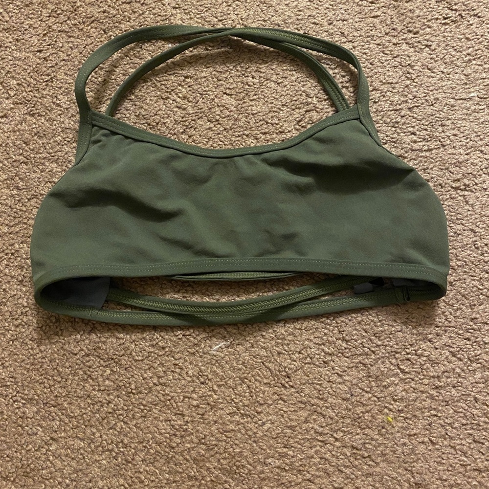 Adrian green bikini top